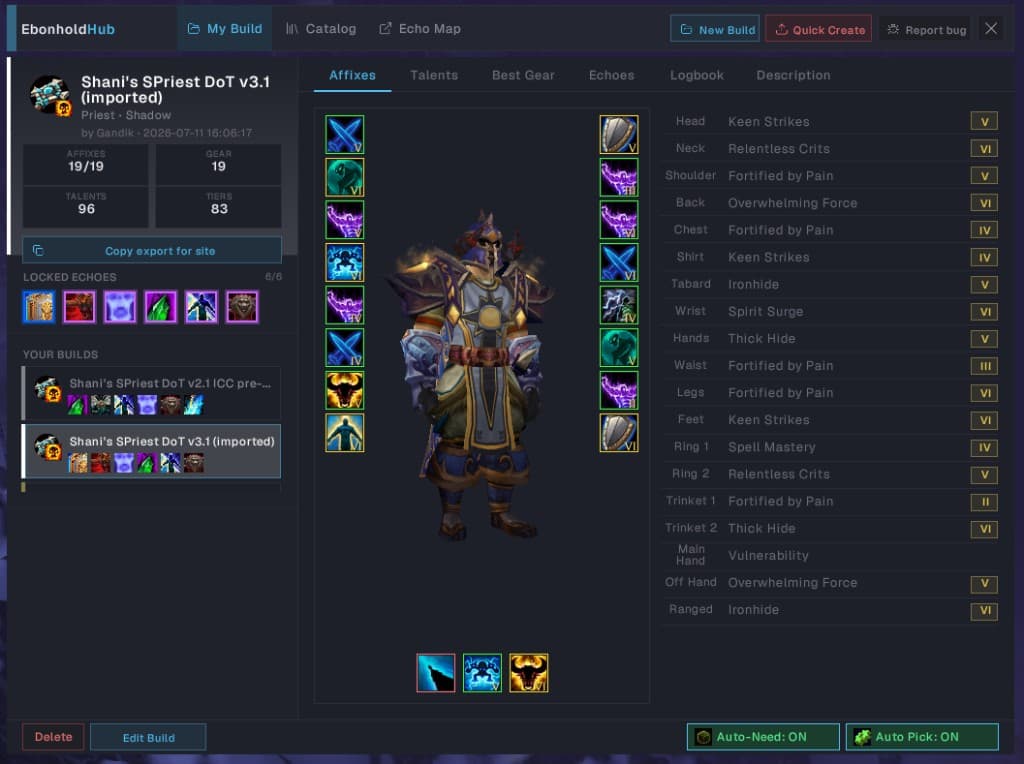 Affixes — gear doll & affix list