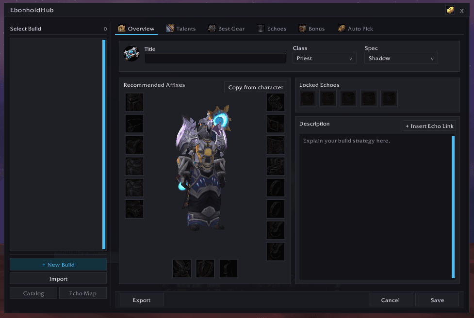 Create a new build