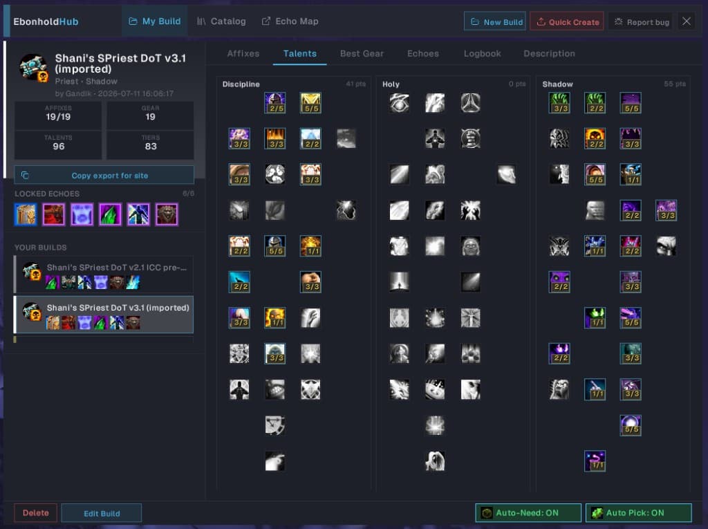 Talent tree viewer